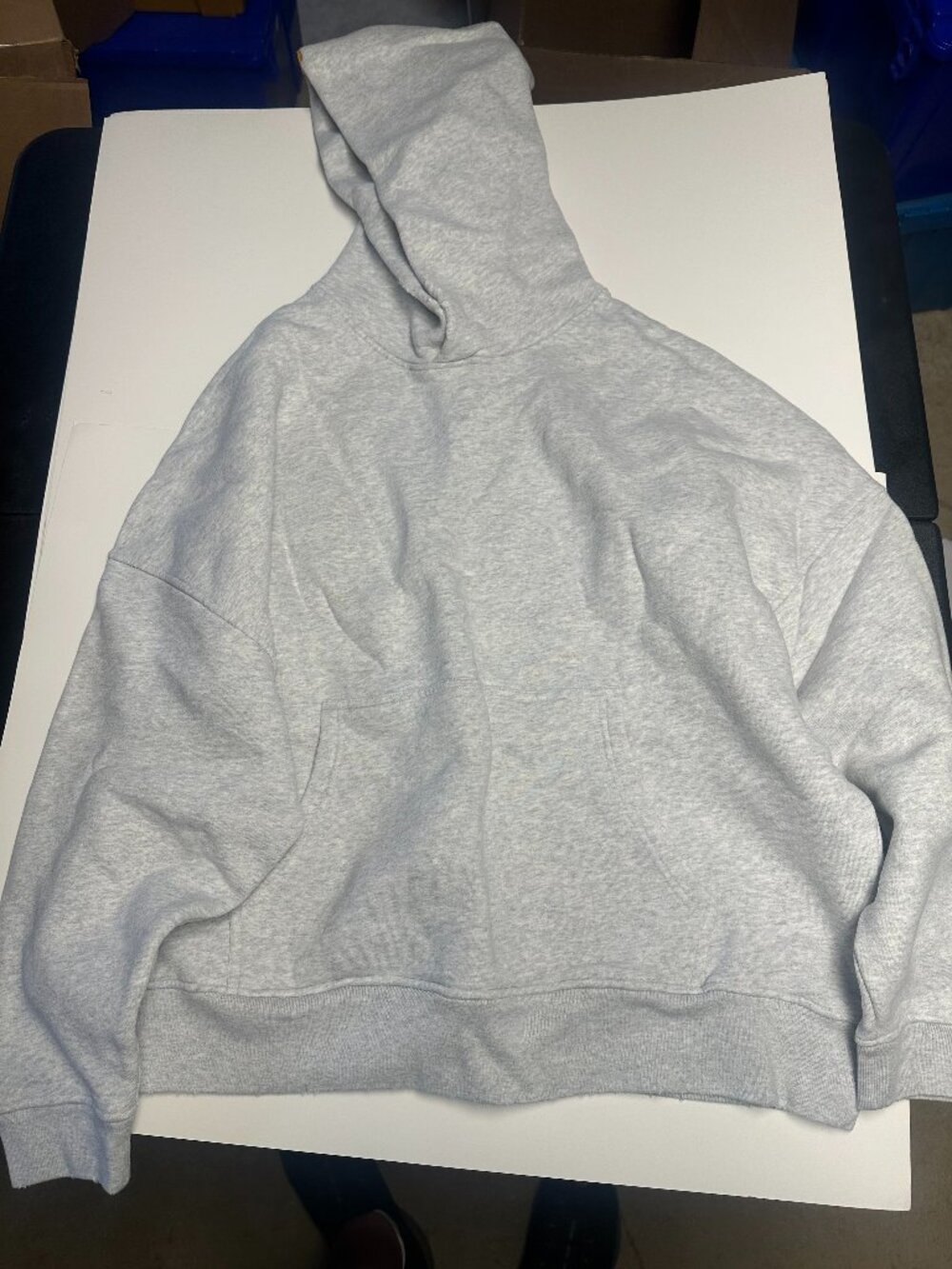 Yellow label jumbo hoodie Heather Gray one size